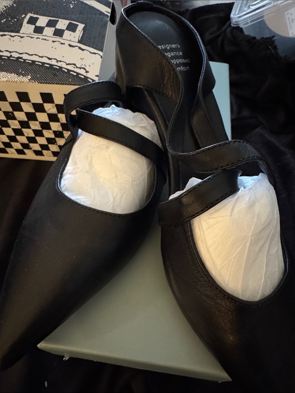 Classic Black Leather Mary Jane Flats for Women
